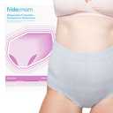 Frida Mom Postpartum Underwear, Disposable C-Section Panties, High-Waist, Seamless, Stretch Support for C-Section Recovery, Size Petite (Waist 23"-34" Stretched), Pack of 8