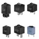 9038 Relay Bypass Switch, Relay Bypass Switch Kit, Replacement 9036 9037, Fit for Domestic GM BMW, Audi, Chrysler, 6-Pack, Black