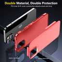 SPIDERCASE for iPhone 14 Case/iPhone 15 Case, [15 FT Military Grade Drop Protection][Non-Slip] 2 Pack [Tempered Glass Screen Protectors+Camera Lens Protectors] Heavy Duty Shockproof Case, Red