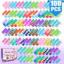 100 PCS Mini Pop Fidget Toys Pack Party Favors, Easter Silicone Squeeze Pop Bubble Fidget Bulk Sensory Toys, Pop Keychain Bubble Toy Party Bag Fillers for Kids, Wrap Pop Toy