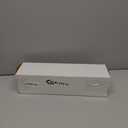 Gejoy Mercury Glass Finial Christmas Tree Topper 15.4 Inch LED Vintage Spherical Tree Topper Silver Ornament for Home Xmas Holiday Party Decor