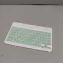 Ultra-Slim Bluetooth Keyboard Portable Mini Wireless Keyboard Rechargeable for Apple iPad iPhone Samsung Tablet Phone Smartphone iPadOS iOS Android (10 inch Light Green)