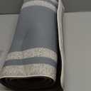 Anti Fatigue Rugs Non Skid Waterproof Floor Mat Cushioned Grey and Gray Farmhouse Comfort Standing Kitchen Mats for Floor, House, Sink, Office 17.3"x47.2"