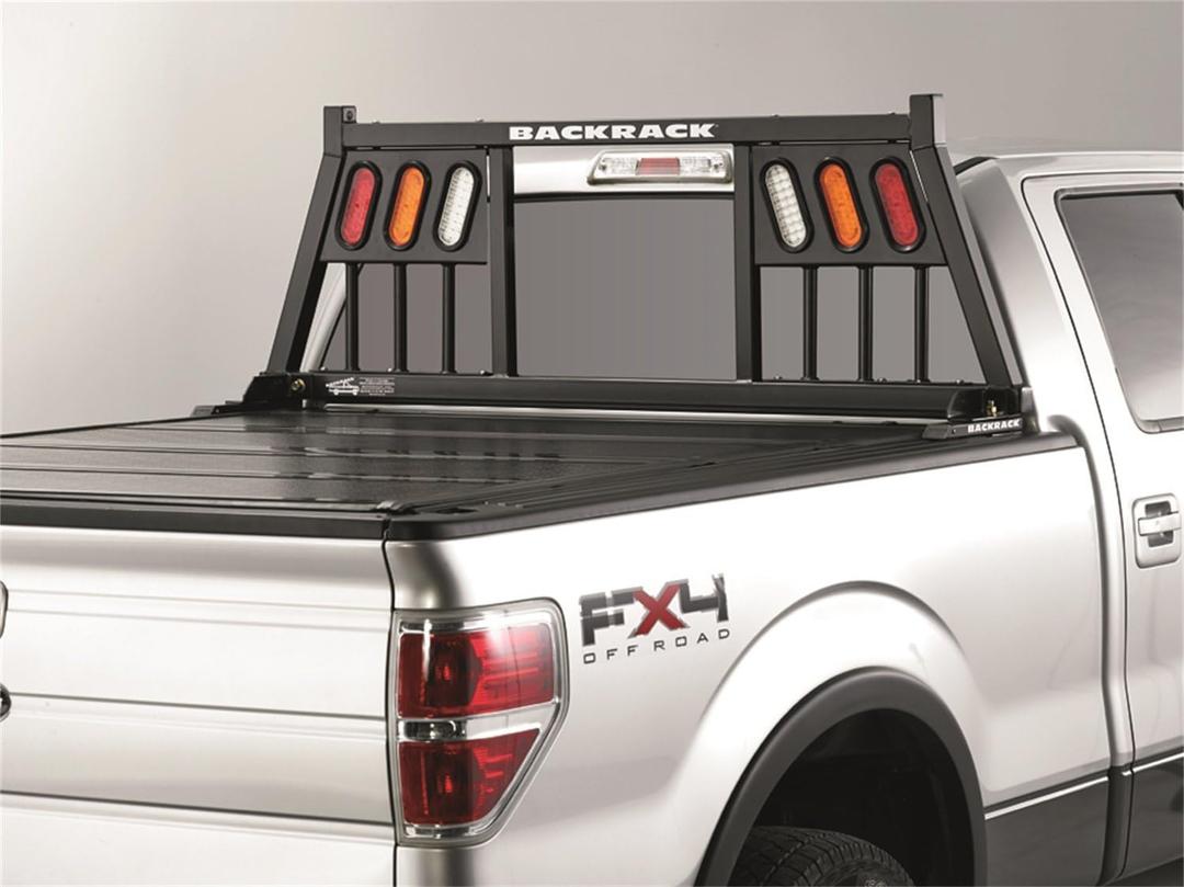 RealTruck BACKRACK Three Light Rack Frame Only | Black, No Drill | 147TL | Fits 1999-2025 Ford F-250/F-350/F-450; 2017-2025 Ford F-550