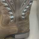 Ariat Mens Hybrid VentTEK Western Boot Distressed Brown/ American Flag 11.5 Wide