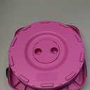 Fishboy Upgraded Square Collapsible Stool, 400lbs Max Weight, Lightweight But Sturdy, Portable Retractable Folding Telescoping Foldable Camping Stool for Adults Outdoor Fishing Hiking Travel BBQ (Square Purple Pink)