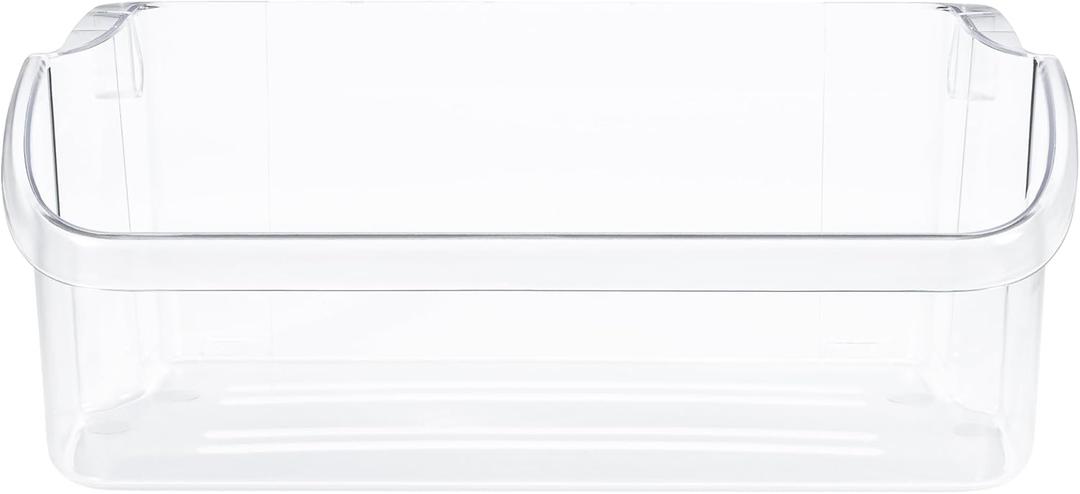Smart Choice 240324502 Top Shelf Refrigerator Door Bin - Clear, Impact Resistant Freezer Replacement Compatible with Frigidaire 240324510 240324511, Fits Select Frigidaire & Kenmore Models