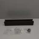 2-Pack Magnetic Book Shelf for Whiteboard - 17 Inch Reusable Metal Magnetic Shelves, Holds 14.33 lbs, Magnetic Book Display for Classrooms, Kitchen(New Black)