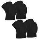 2 Pair Sport Elbow Pads, Volleyball Arm Brace Pads Elbow Protector Fitness Arm Protector Compression Breathable with Soft Support Cushion for Men and Women(Black,S)