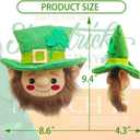 St Patricks Day Christmas Tree Topper, 9 Inches Large St Patricks Day Christmas Tree Decorations for Home Indoor Party