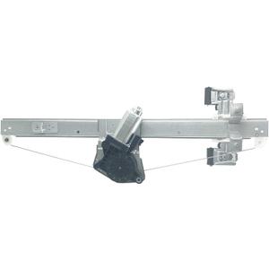 741-389 Rear Right Passenger Side Power Window Regulator Motor 2-Pins Plug Compatible with 2007-2013 Silverado 1500 2500HD 3500HD/GMC Sierra 1500 2500HD 3500HD,Extended Cab Pickup