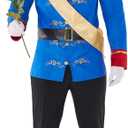 Morph Prince Charming Costume for Men  Royal Jacket, Sash & Belt  Adult Prince Outfit for Halloween, Parties & Events (X-Large)