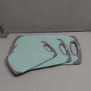 FLYINGSEA Cutting Boards For Kitchen, Anti-Skid Eco-Wheat Straw Vegetable Board Set (3 Pcs), Dishwasher Safe (Light green)