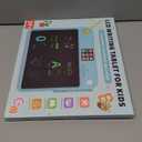 Multifunctional LCD Writing Tablet for 4-9 Kids Dual-Screen Pad9 Learning Themes Charging Erasable Board with Extra Stylus Lock Switch,Educational Learning Toys Birthday Gifts for Girls Boys (Blue)