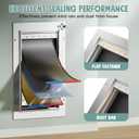 3-Flaps Insulated Aluminum Dog Door for Wall, Pets Up to 110 lb, Large