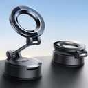 Lamicall for Magsafe Car Mount [70LBS Strongest Suction & Ultra Magnets] Phone Holders for Your Car, 360 Adjustable Suction Cup Phone Mount for Dashboard & Windshield Truck fit iPhone 17 Smartphone (Black)