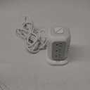 AiJoy Surge Protector Power Strip - 12 AC Outlets, 4 USB Ports (1 USB-C), 10ft Extension Cord, Charging Station with Surge Protection for Home, Office, Dorm, Color: White-USB C