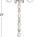 Deco 79 Aluminum Metal Candelabra, 10" x 10" x 23", Silver