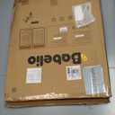 Babelio Baby Gate for Stairs, Kitchen & Doorways, 26-43" W 28" H No Bottom Bar| Easy Installation| One-Handed Operation| Auto-Close| Hardware Mount (Drill Needed) Safety Dog/Pet Gate Indoor (White)