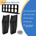 25 Pcs Cable Chase-Wire Bracket Fits NMB Electrical Cord Organized Management, Cable Support Wire Bracket Holder W/Screws, NM Cable Support Organizer, Electrical Wire Dispenser,1-Inch 10-Hole Diameter