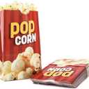 Snappy Popcorn Flat Bottom Theater Popcorn Bags, 32 oz, 1000 Count