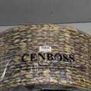 CENBOSS Rattan Christmas Tree Collar, Wicker Tree Skirt & Stand Base Cover (Brown Wash, 24 inch)