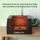 Creality Laser Engraver Enclosure, Fireproof and Dustproof Protective Cover 700x720x400mm with Exhaust Fan and Pipe, Fits for Most Laser Cutter, Insulates Against Smoke, Odor and Noise, Eye Protection
