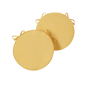 Greendale Home Fashions Outdoor 18-inch Round Reversible Seat Cushion, 2-Pack, Sunburst