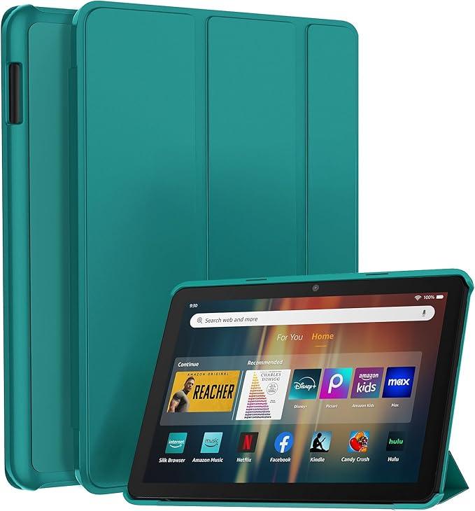 All-New 8inTablet Case, Smart Trifold Stand Case with Hard PC Back and Auto Wake/Sleep Emerald
