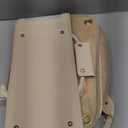 PetsHome Dog Carrier Purse, Pet Carrier, Foldable Waterproof Premium Leather Pet Travel Portable Bag for Cat and Small Dog Home & Outdoor Small Beige