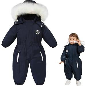 UVIPC Toddler One Piece Snowsuits Ski Suits Winter Waterproof Coats Jackets Jumpsuits for Kids Boys and Girls 2T-5T (Navy)