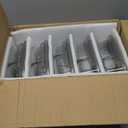 Vtopmart 5Pack 22oz Glass Storage Containers with Lids, Glass Meal Prep Food Container Sets with Snap Airtight Lids for Microwave, Oven, Freezer and Dishwasher, Grey