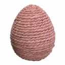 HH 5IN WOVEN RESIN EGG DECOR PINK