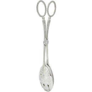 Buffet Tongs Zinc Alloy Salad Tong Kitchen Tong Serving Non-slip Cooking Tongs(Sliver)