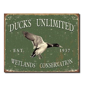 Desperate Enterprises Duck Wanted Tin Sign - Nostalgic Vintage Metal Signs - Made in the USA
