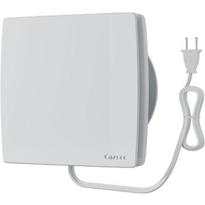 4 Inch Bathroom Exhaust Fan with Plug, Window Wall Mount, 95 m/h Airflow, 34 dB Ultra Quiet, Plug-n-Play Ventilation for Small Bathroom, Kitchen, Apartment, RV