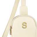 Birthday Gifts for Daughter Granddaughter, Personalized Crossbody Bags with Initial Letters, Teen Girl Gifts Trendy Stuff, Mini Lightweight Sling Purse, Gift for Her, Gift for Teen Girls