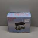 Fish Tank, 2.4 Gallon Fish Aquarium, Fish Tank Starter kit with Smart Humidifier, Temperature Display, 7-Color Lighting, 3 in 1 Quiet Pump with Filteration & Oxygenation & Circulation (Black)