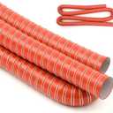 Pangda 2" Air Duct Hose Cooling Air Ducting, Length 3 Meter 10 ft 2" Silicone Flexible Brake Induction Intake Pipe High Heat Brake Exhaust Hose for Dryer System (Red)