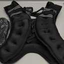 ZELUS Weighted Vest,  Weight Vest with Reflective Stripe for Workout, Strength Training, Running, Fitness, Muscle Building, Weight Loss, Weightlifting (6lb, Black)