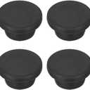 MECCANIXITY 8pcs T-Shaped Silicone Plugs 19mm 3/4 Inch Dia Snap in Plug Hole Seal Cover Round Rubber Stopper for Kitchen Rubber Bulkheads Waterproof Sealing Plugs Black