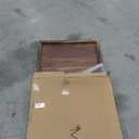 40"x 20" Extra Long Rectangle Black Walnut Wood Ottoman Tray