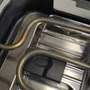 Pukomc Electric Indoor Grill,2 in 1 Indoor Grills for Kitchen with Grill Net & Non-Stick Cooking Removable Plate, Temperature Control, Dishwasher Safe, 1700W Black (small)