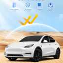 Canvcle Windshield Sun Shade for Tesla Model Y 2020-2024 Accessories Side Rear Window Shade Cover Set Window Sun Visor Blocker Privacy Cover for Camping Keep Vehicle Cool Black 8PCS (Not for Juniper)
