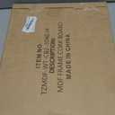 AMUSIGHT Double-Sided Cork Board for Wall, 16" x 12" Hanging Wood Framed Small Bulletin Board, Picture Display Vision Board Corkboards for Wall Room School Office Decor, 20 Pushpins (Vintage White)