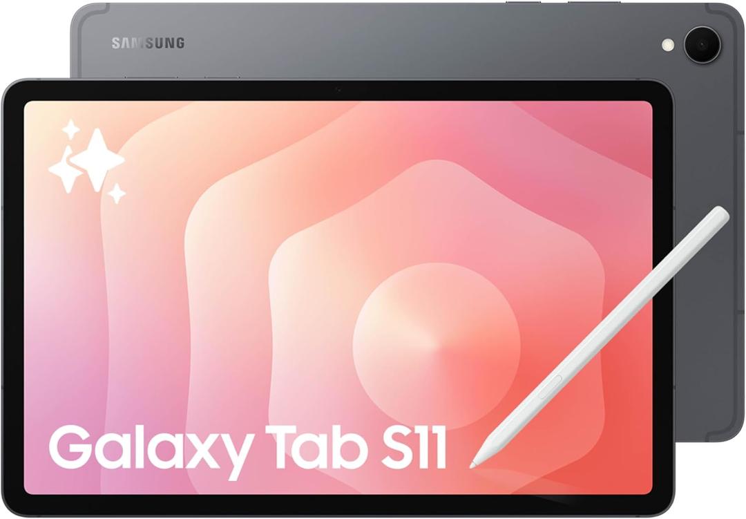 Samsung Galaxy Tab S11 128GB WiFi Android Tablet, Dynamic AMOLED 2X Display, 3nm MediaTek Processor, Galaxy AI, IP68, High Performance, Premium 11" AMOLED Screen, Slim, Portable Design, Gray