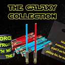 L LIFETIME Light Saber Pencils Party Favors 24 Pack Blue & Red Pencils with 3D Eraser Tops Star Fan Goody Bag Supplies, Birthday Celebration Gifts for Kids, Teens & Adults