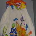 Women's Summer Floral Boho Dress High Waist Spaghetti Strap Sleeveless Backless Maxi Dresses for Vacation Beach, Size Small 