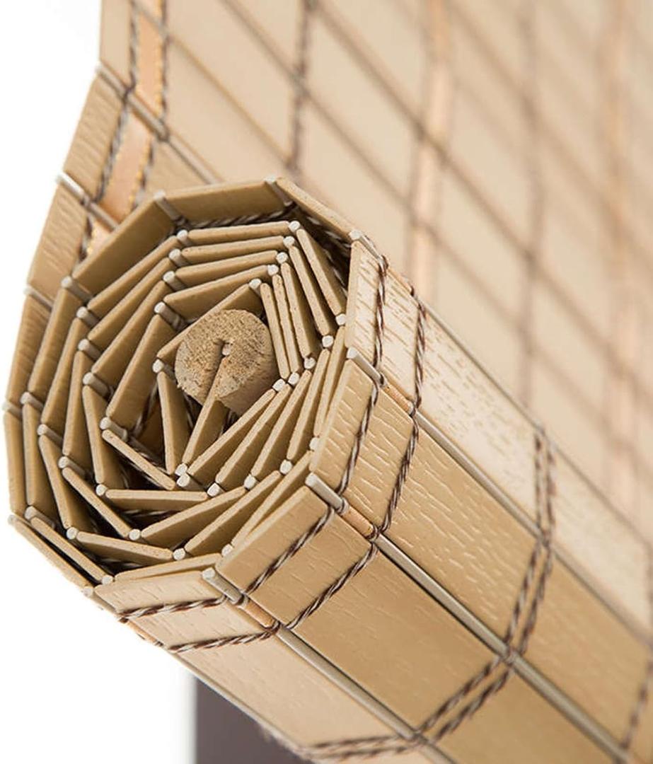 PVC Outdoor Roller Blinds Blackout Shades Waterproof Retro Bamboo Blinds 60 80 100 110 120 130 140 150cm Bamboo Roll Up Shades for Windows Roman Roller Shade for Outdoor Home Patio PVC Outdoor Roller Blinds Blackout Shades Waterproof Retro Bamboo Blinds 60 80 100 110 120 130 140 150cm Bamboo Roll Up Shades for Windows Roman Roller Shade for Outdoor Home Patio