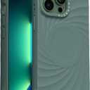 ORNARTO Vortuxe for iPhone 13 Pro Max Case 6.7" | 2X MIL-STD Drop Protection | Compatible with MagSafe | Sleek Aesthetic Liquid Silicone Phone Cover - Pine Green